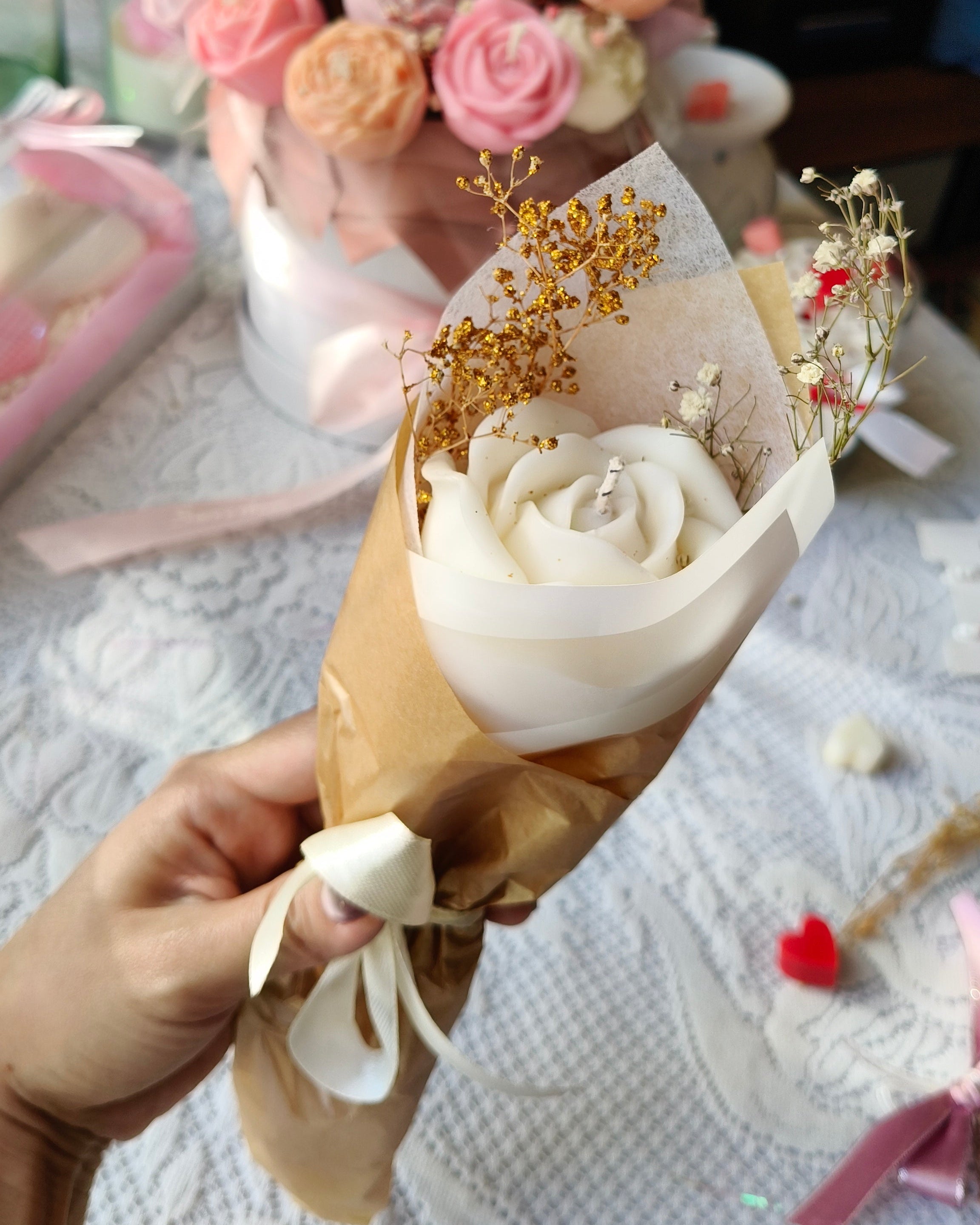 Ramo rosa individual